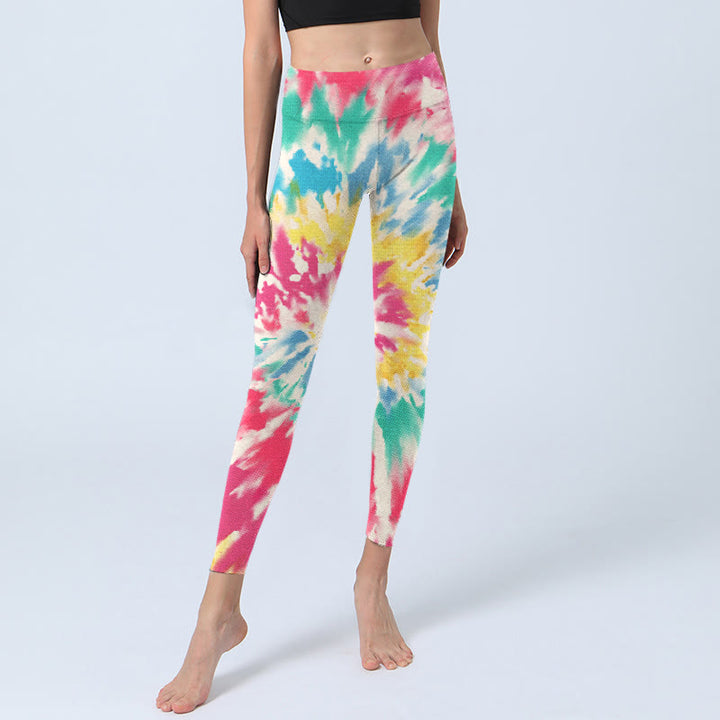 Buddha Stones Spiral Shape Print Übungsleggings Damen Yogahose - image 6