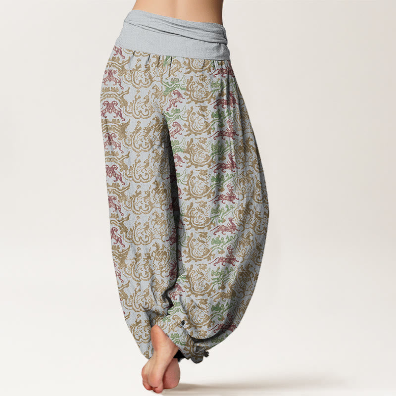 Buddha Stones Animal Stripes Design Damen Haremshose mit elastischer Taille - image 6