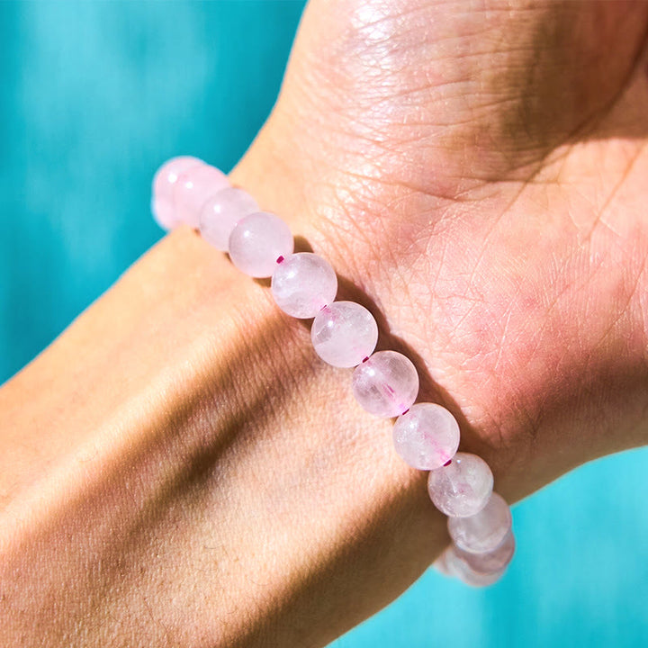 Buddha Stones, rosa Kristall, Farbwechsel, Doppel-PiXiu-Zyklon-Charme, Wärme-Armband - image 4