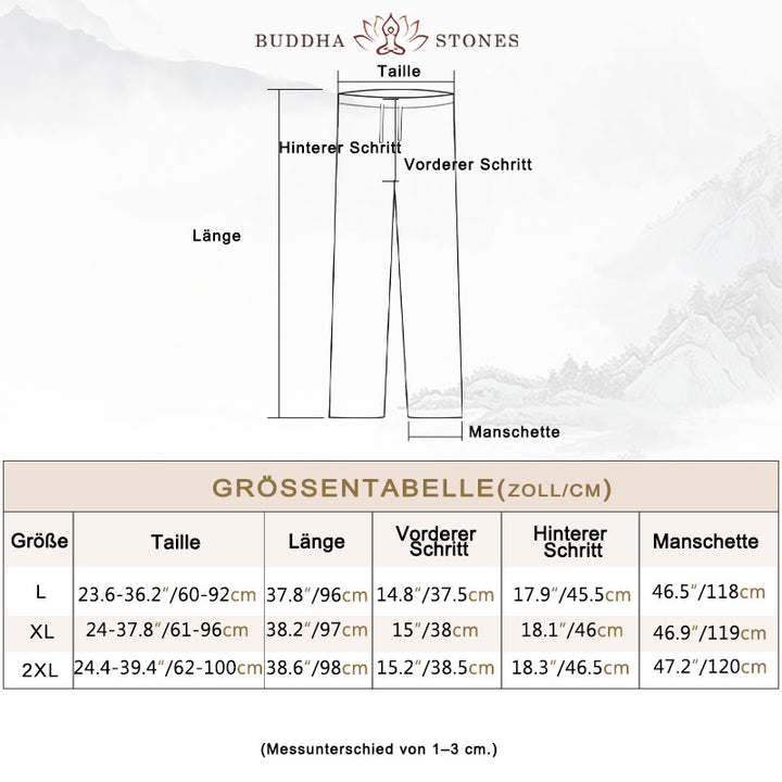 Buddha Stones Damen Hemdkleid mit Blumenstickerei und Froschknöpfen, weite Hose - image 4