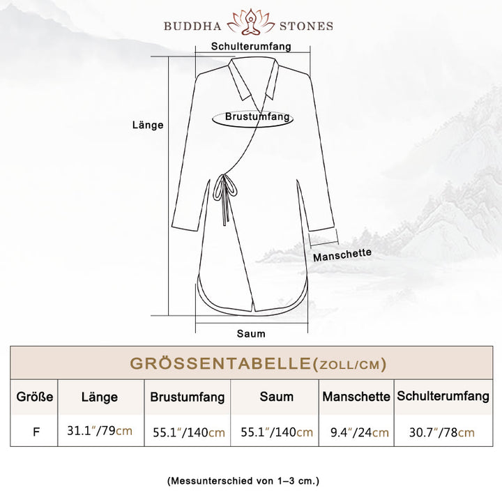 Buddha Stones Meditieren Ramie Baumwolle Kleidung - image 3