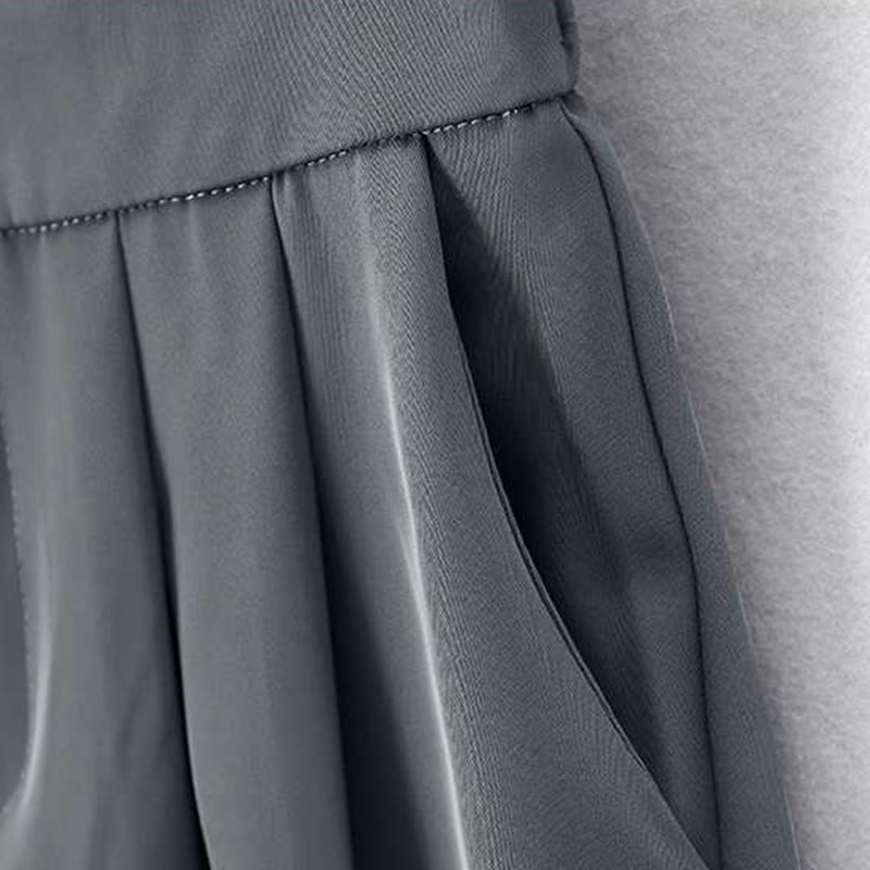 Buddha Stones Sommer Casual Reißverschluss Knopf Lose Plain Baumwolle Leinen Damen Shorts mit Taschen - image 4