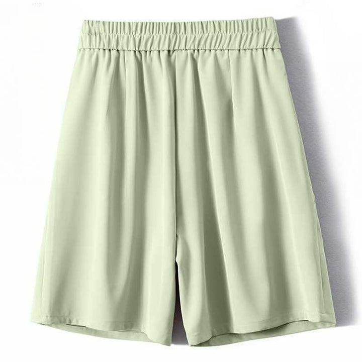 Buddha Stones Sommer Casual Reißverschluss Knopf Lose Plain Baumwolle Leinen Damen Shorts mit Taschen