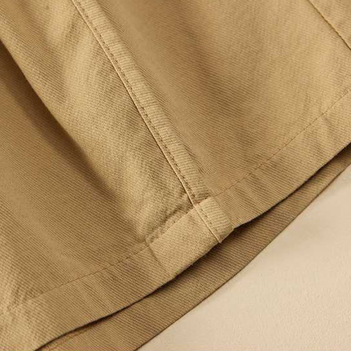 Buddha Stones Sommer Casual Loose Plain Cotton Damen Shorts mit Taschen