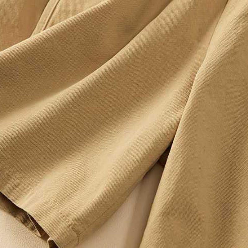 Buddha Stones Sommer Casual Loose Plain Cotton Damen Shorts mit Taschen - image 5