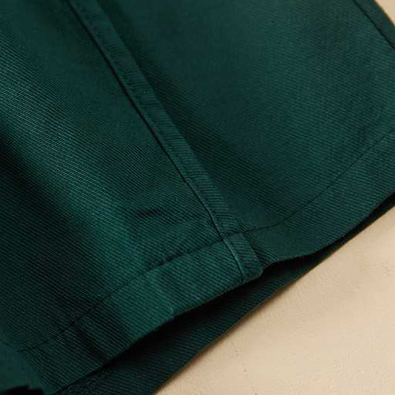 Buddha Stones Sommer Casual Loose Plain Cotton Damen Shorts mit Taschen
