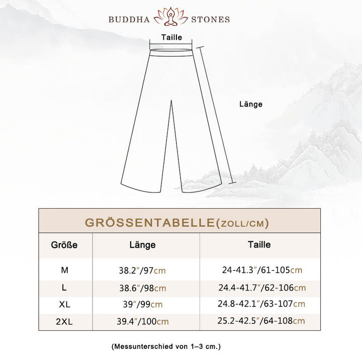 Buddha-Steine-Stickerei, Chiffon-Cheongsam, Midikleid, weite Hose, Meditations- und Zen-Praxiskleidung - image 4