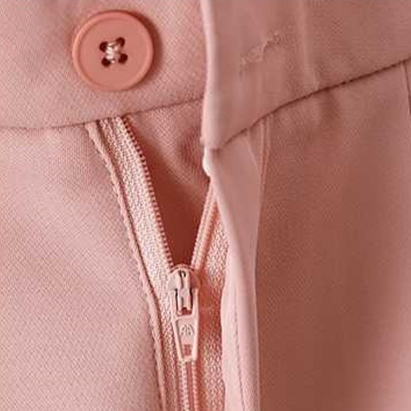 Buddha Stones Sommer Casual Reißverschluss Knopf Lose Plain Baumwolle Leinen Damen Shorts mit Taschen