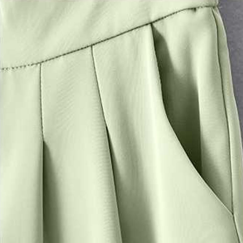 Buddha Stones Sommer Casual Reißverschluss Knopf Lose Plain Baumwolle Leinen Damen Shorts mit Taschen - image 7