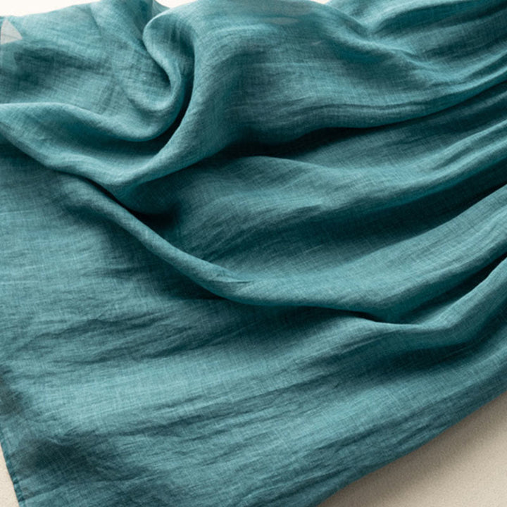 Buddha Stones Frühling Ethnische Stickerei Halbarm Baumwolle Leinen Damen Midikleid - image 8