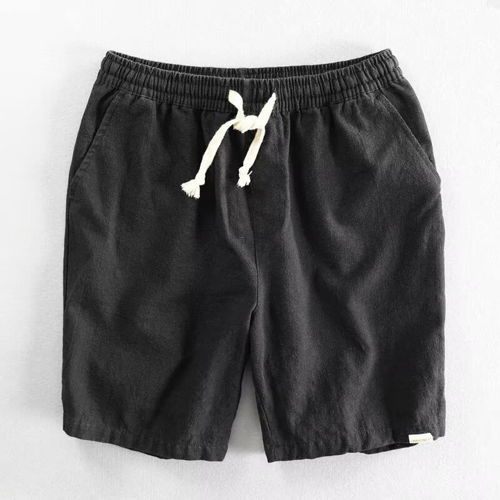 Buddha Stones Herren-Shorts aus Baumwolle mit Kordelzug und elastischer Taille und Taschen - Schwarz - US/UK/AU40, EU50 (3XL) - image 3