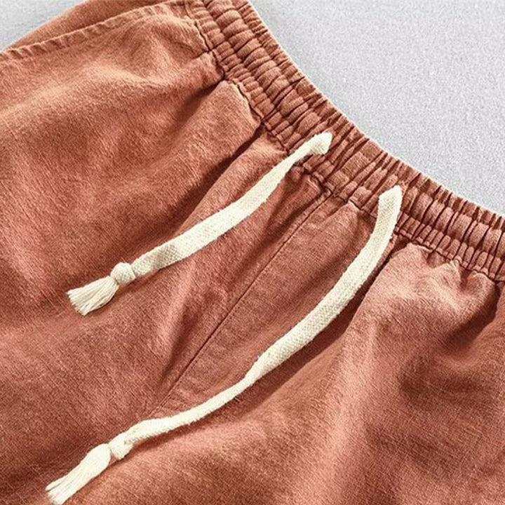 Buddha Stones Herren-Shorts aus Baumwolle mit Kordelzug und elastischer Taille und Taschen - image 11