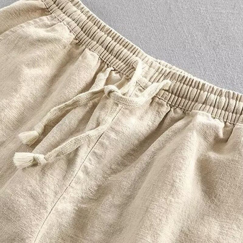 Buddha Stones Herren-Shorts aus Baumwolle mit Kordelzug und elastischer Taille und Taschen - image 15