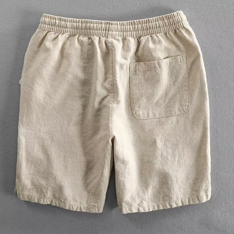 Buddha Stones Herren-Shorts aus Baumwolle mit Kordelzug und elastischer Taille und Taschen - image 15