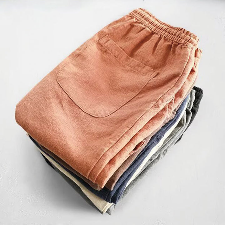 Buddha Stones Herren-Shorts aus Baumwolle mit Kordelzug und elastischer Taille und Taschen - image 21
