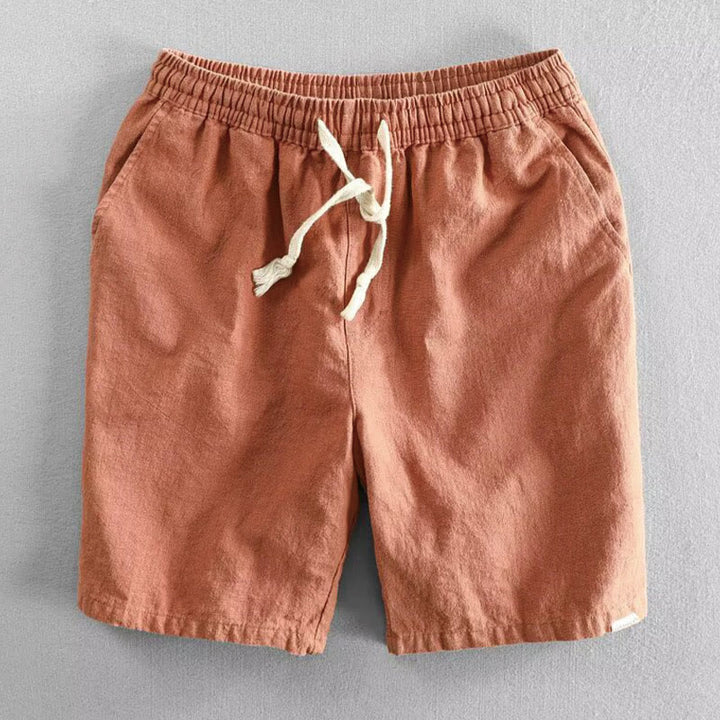 Buddha Stones Herren-Shorts aus Baumwolle mit Kordelzug und elastischer Taille und Taschen - Koralle - US/ UK/AU40，EU50 (3XL) - image 10