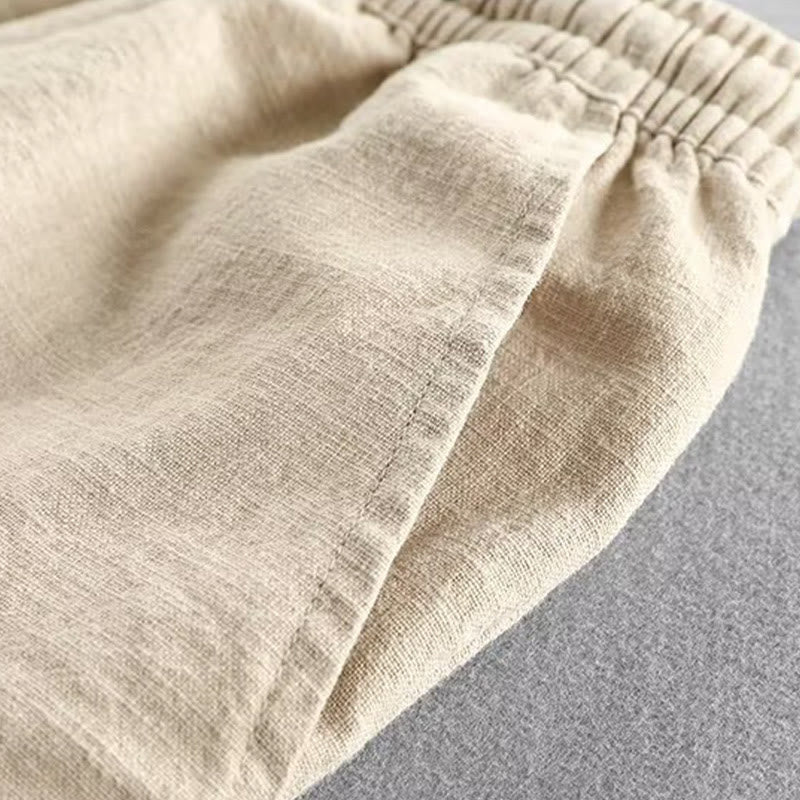Buddha Stones Herren-Shorts aus Baumwolle mit Kordelzug und elastischer Taille und Taschen - image 18