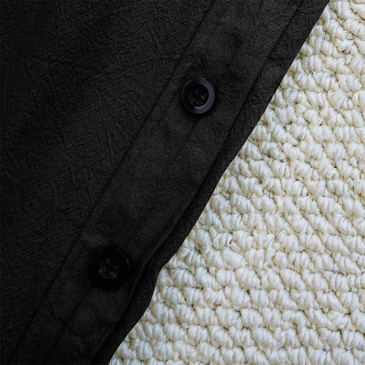 Buddha Stones Sommer-Hose aus schlichtem Patchwork-Design mit Kordelzug aus Baumwolle und Leinen für Damen mit Taschen