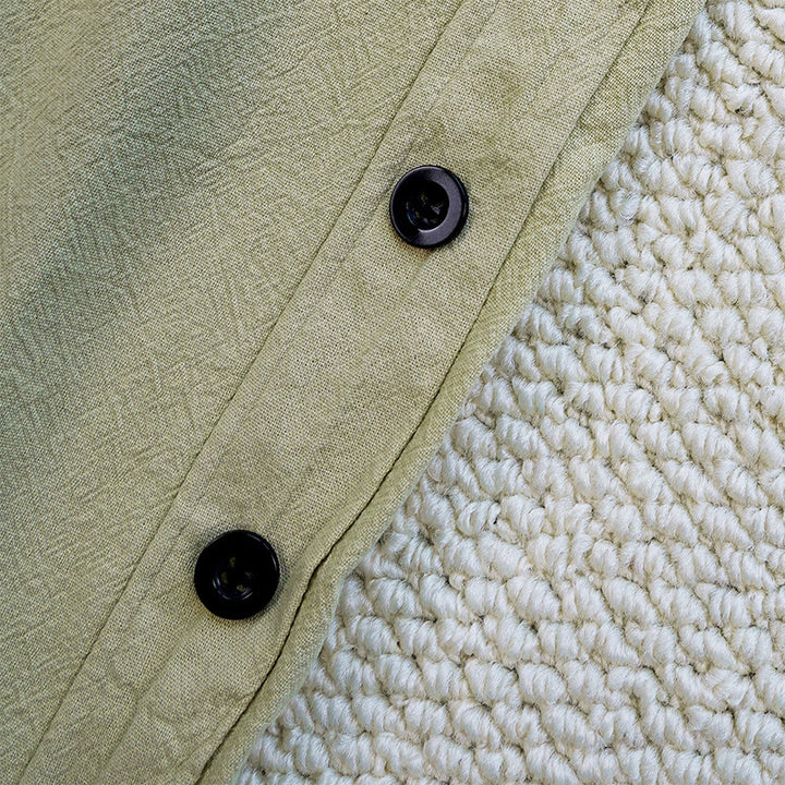 Buddha Stones Sommer-Hose aus schlichtem Patchwork-Design mit Kordelzug aus Baumwolle und Leinen für Damen mit Taschen