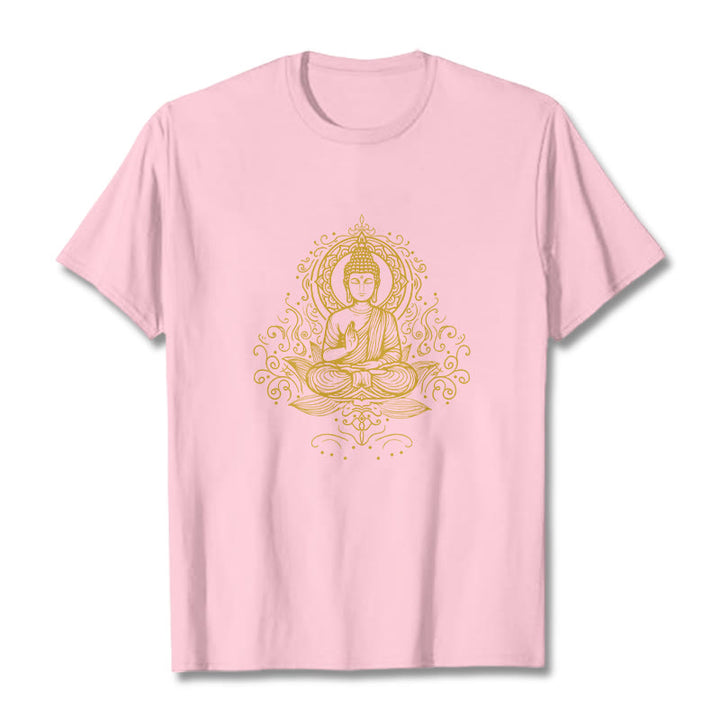 Buddha Stones ​​Lotus Blume Reben Meditation Buddha T T-shirt - Hellrosa - 2XL - image 13