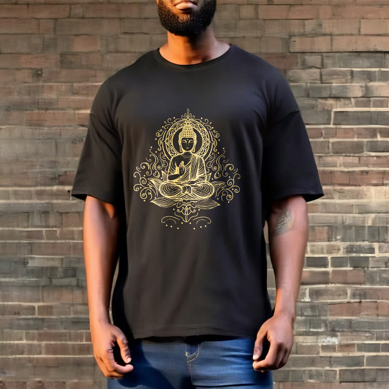 Buddha Stones ​​Lotus Blume Reben Meditation Buddha T T-shirt - image 5