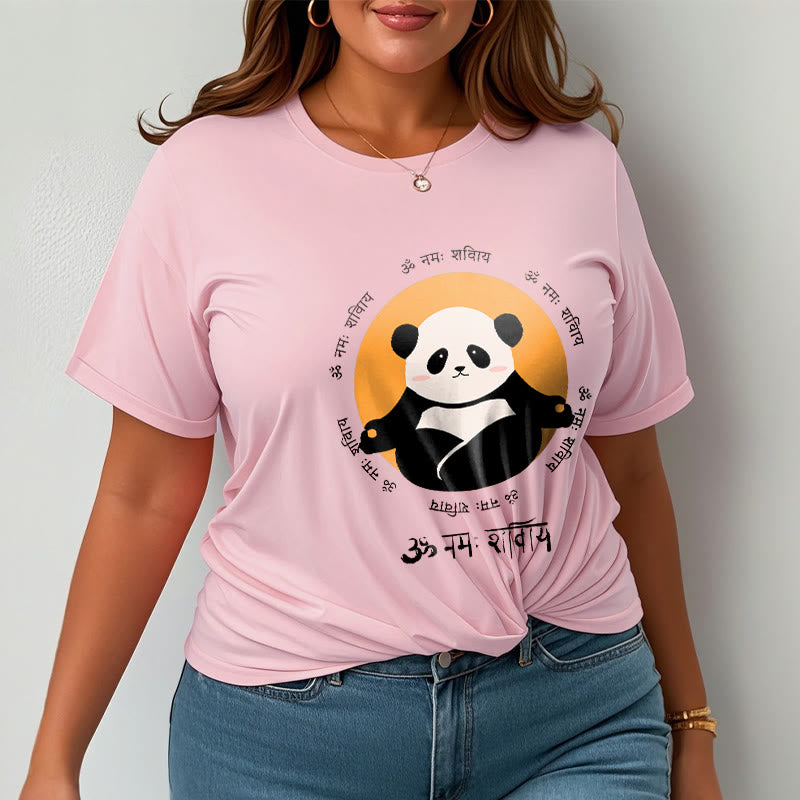 Buddha Stones Panda Sanskrit Namah Shivaya T-Shirt - image 13