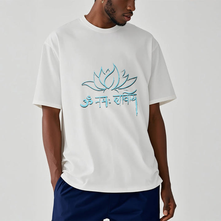 Buddha Stones Lotus Sanskrit Namah Shivaya T-Shirt - image 4