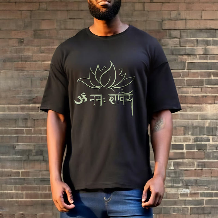 Buddha Stones Lotus Sanskrit Namah Shivaya T-Shirt - image 8