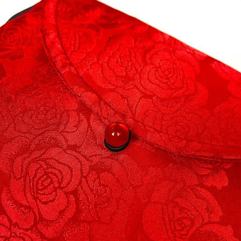 Buddha Stones Retro Blumen Muster Polyester Baumwolle Stickerei Umhängetasche Hangbags