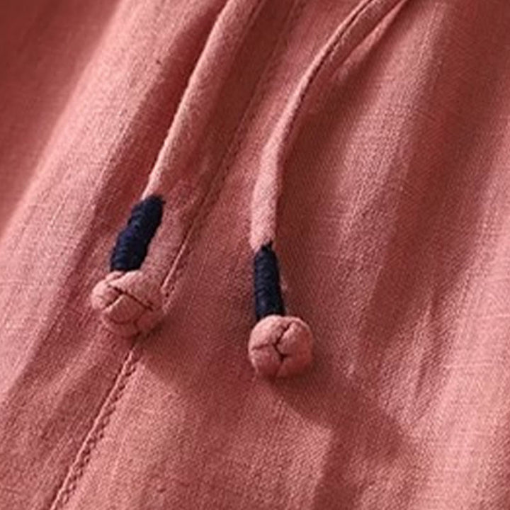 Buddha Stones – Vielseitige Haremshose mit kontrastierendem Farbdesign und Kordelzug in der Länge 7–8 für Damen mit Taschen - image 4