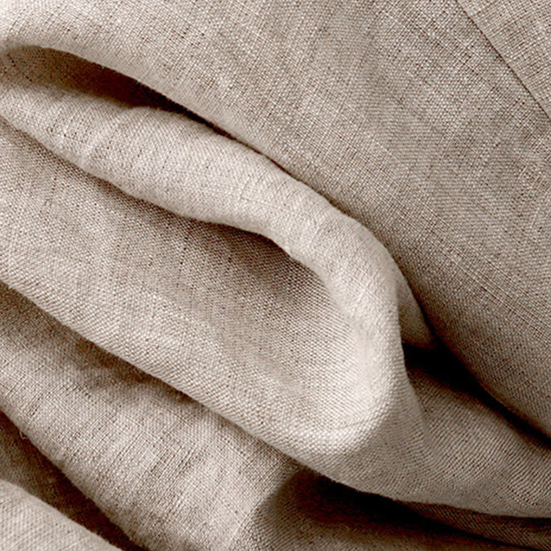 Buddha Stones Vintage Casual Plain Side Slit Elastic Waist Cotton Linen Damenrock mit Taschen - image 5