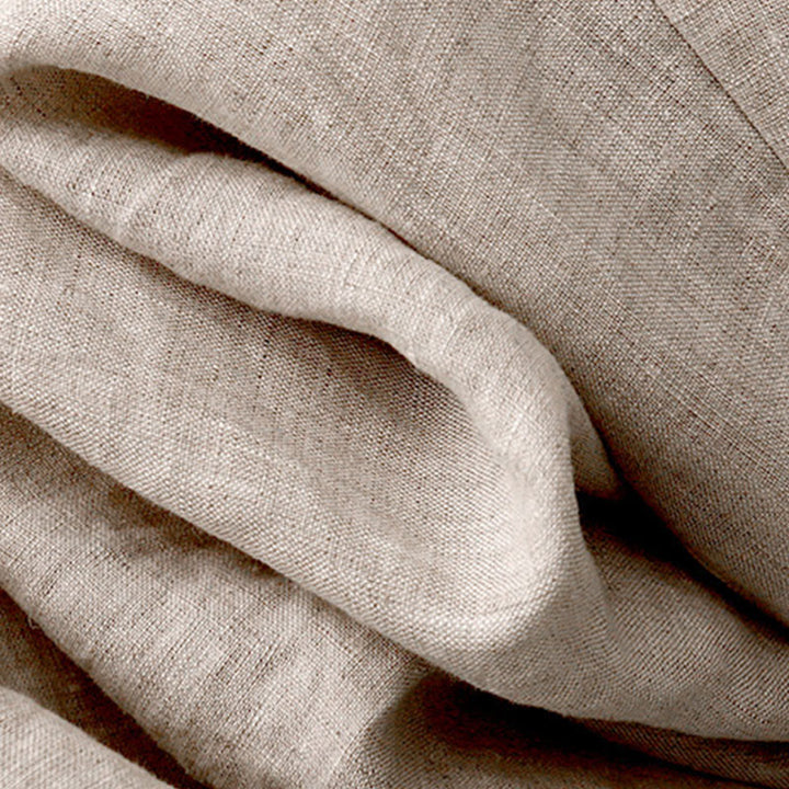 Buddha Stones Vintage Casual Plain Side Slit Elastic Waist Cotton Linen Damenrock mit Taschen - image 5