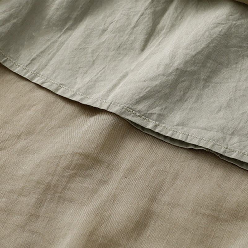 Buddha Stones Sommer-Baumwollrock für Damen mit Rüschendesign - image 8