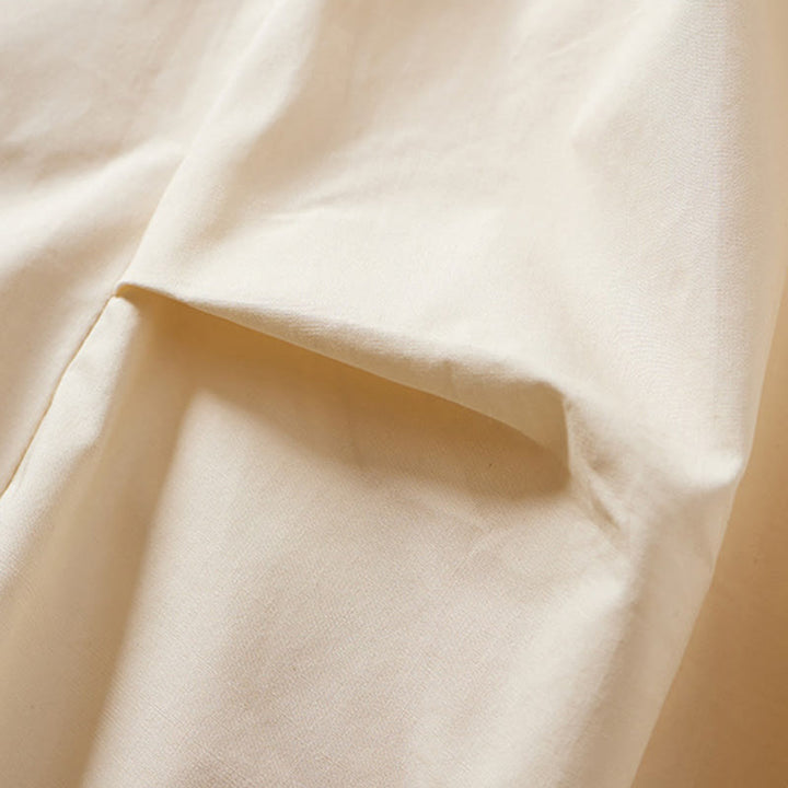 Buddha Stones Sommer Lässiger Damen-Baumwollrock mit unregelmäßigem Design und Taschen - image 5