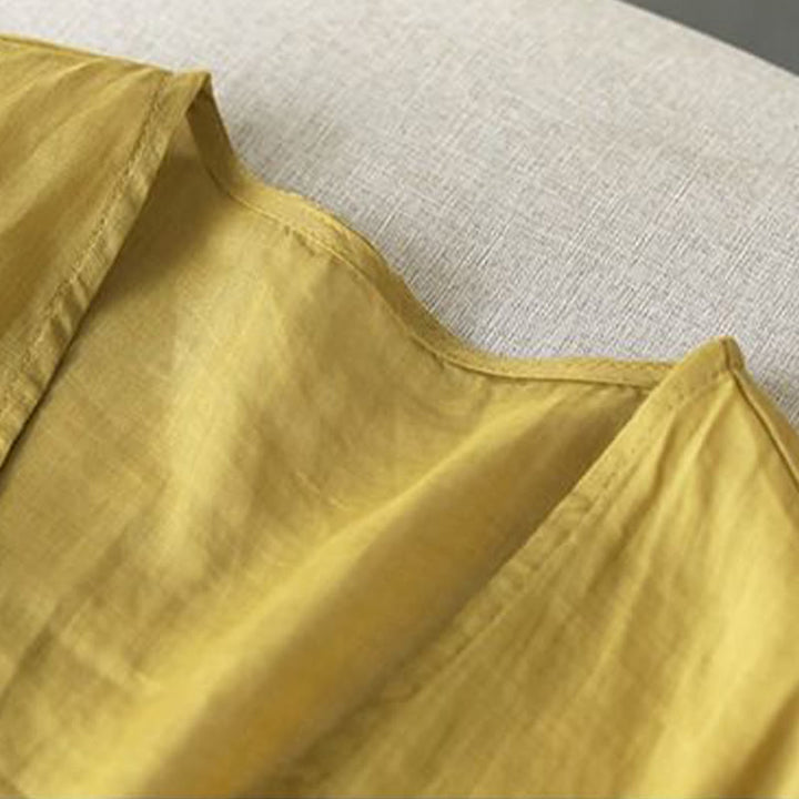 Buddha Stones Lässige Stickerei Blütenblätter Langarm Offene Strickjacke