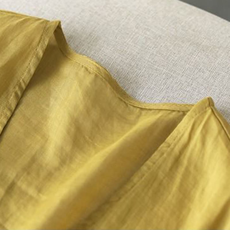 Buddha Stones Lässige Stickerei Blütenblätter Langarm Offene Strickjacke