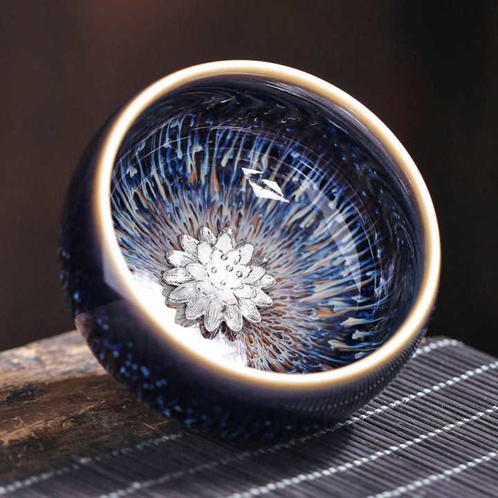 Buddha Stones, handgefertigt, chinesischer Jianzhan, Koi-Fisch, Lotus, Drache, Phönix, 12 chinesische Sternzeichen, Keramik-Teetasse, Kung-Fu-Teetasse, 70 ml