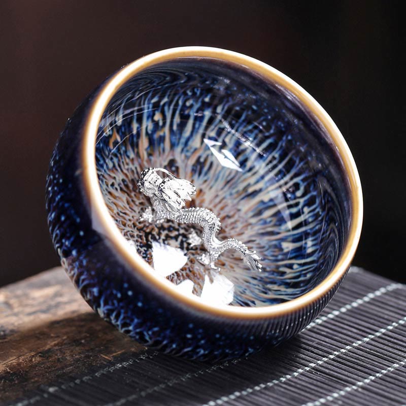 Buddha Stones, handgefertigt, chinesischer Jianzhan, Koi-Fisch, Lotus, Drache, Phönix, 12 chinesische Sternzeichen, Keramik-Teetasse, Kung-Fu-Teetasse, 70 ml - Dragon 7,2 cm * 4,2 cm * 70 ml - image 19