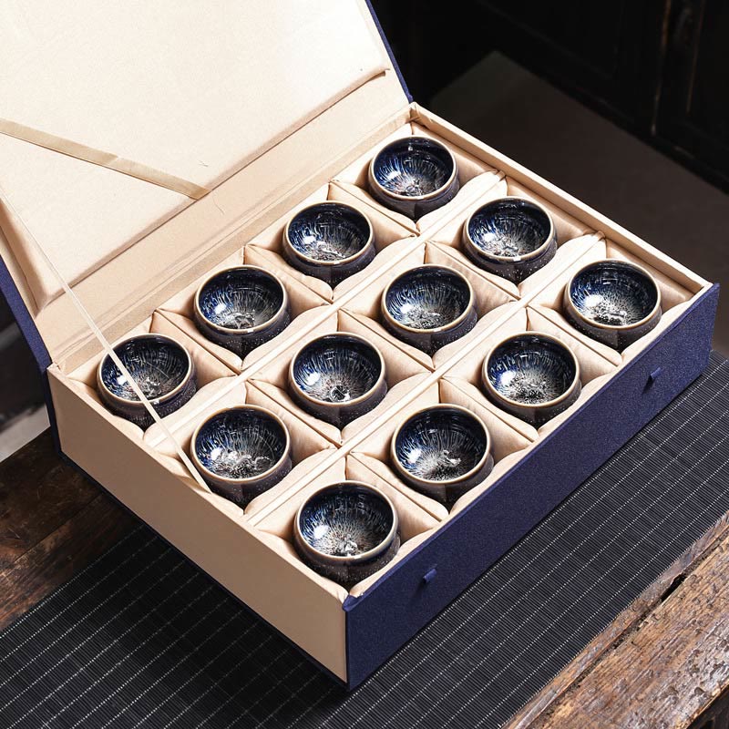Buddha Stones, handgefertigt, chinesischer Jianzhan, Koi-Fisch, Lotus, Drache, Phönix, 12 chinesische Sternzeichen, Keramik-Teetasse, Kung-Fu-Teetasse, 70 ml