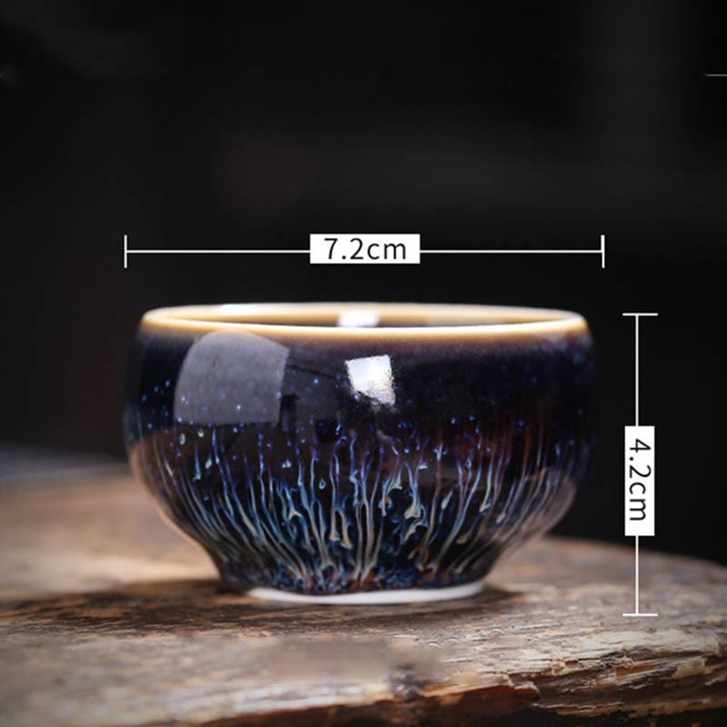 Buddha Stones, handgefertigt, chinesischer Jianzhan, Koi-Fisch, Lotus, Drache, Phönix, 12 chinesische Sternzeichen, Keramik-Teetasse, Kung-Fu-Teetasse, 70 ml
