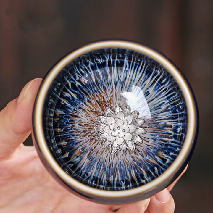 Buddha Stones, handgefertigt, chinesischer Jianzhan, Koi-Fisch, Lotus, Drache, Phönix, 12 chinesische Sternzeichen, Keramik-Teetasse, Kung-Fu-Teetasse, 70 ml - image 9