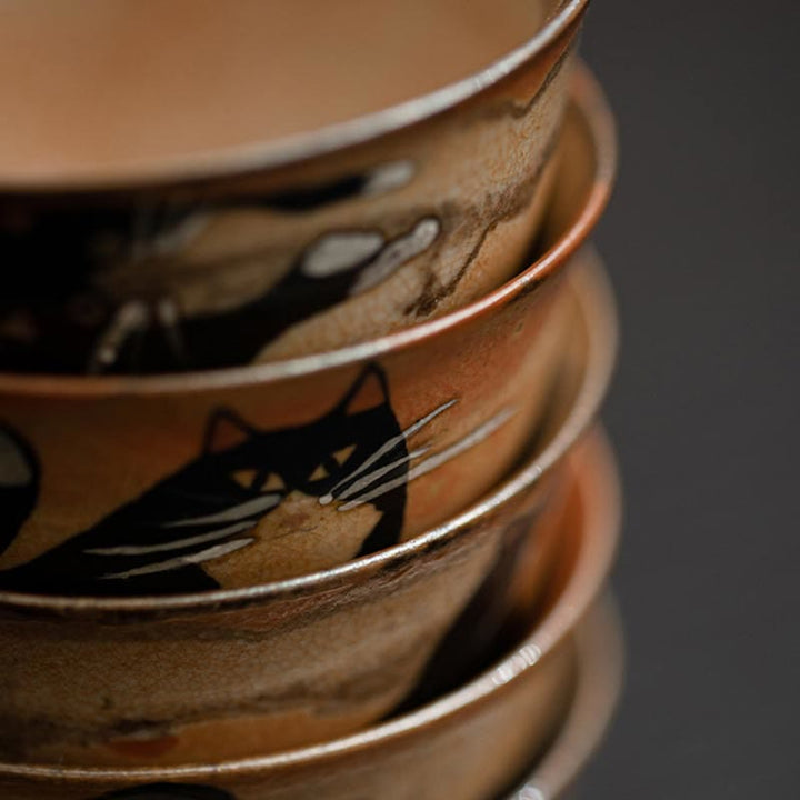 Buddha Stones Kleine süße Katzen-Teetasse, Kung-Fu-Teetasse, 60 ml - image 17