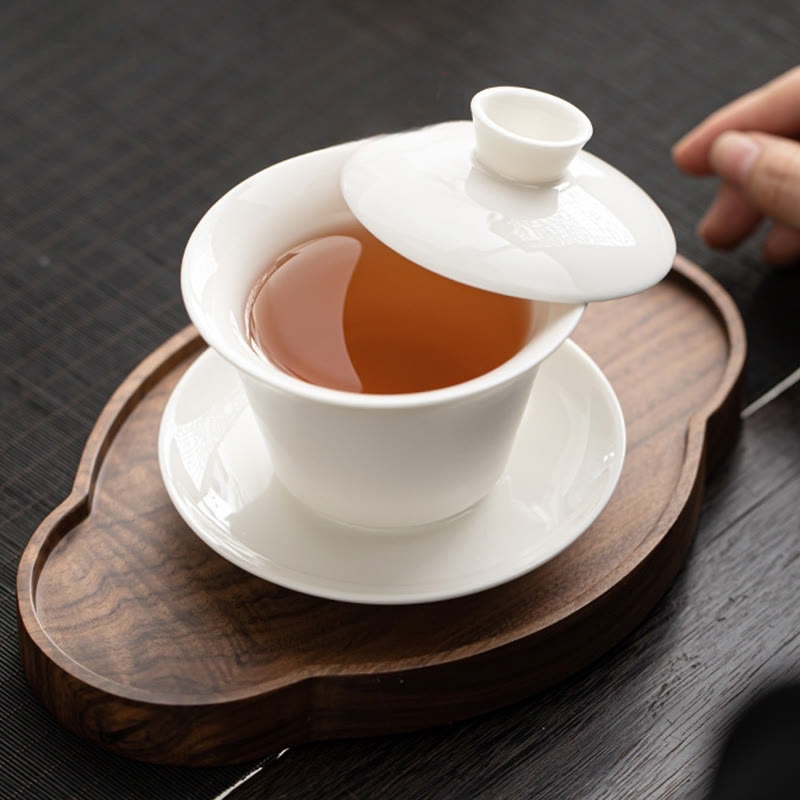 Buddha Stones, Thangka, Drachen-Buddhas, Dunhuang, Keramik, Gaiwan, Sancai, Kung-Fu-Teetasse und Untertasse mit Deckel, Geschenkbox, 180 ml