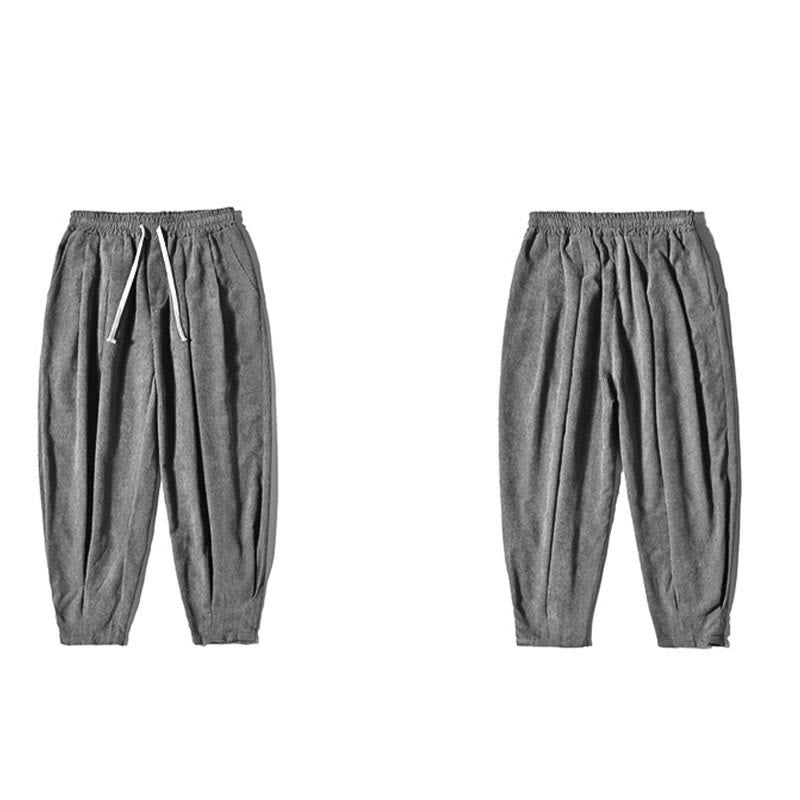 Buddha Stones Lässige, schlichte Baumwoll-Pumphose für Herren mit Taschen - image 28