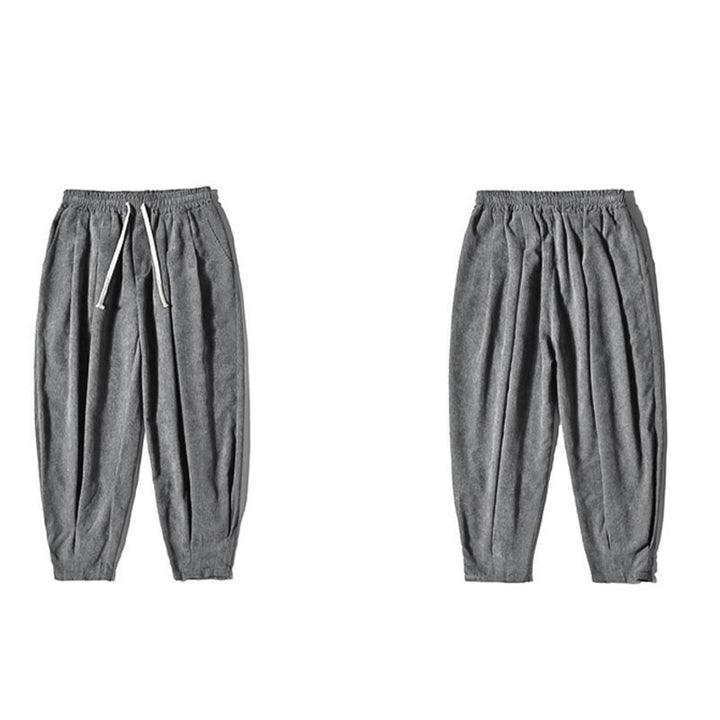 Buddha Stones Lässige, schlichte Baumwoll-Pumphose für Herren mit Taschen - image 28