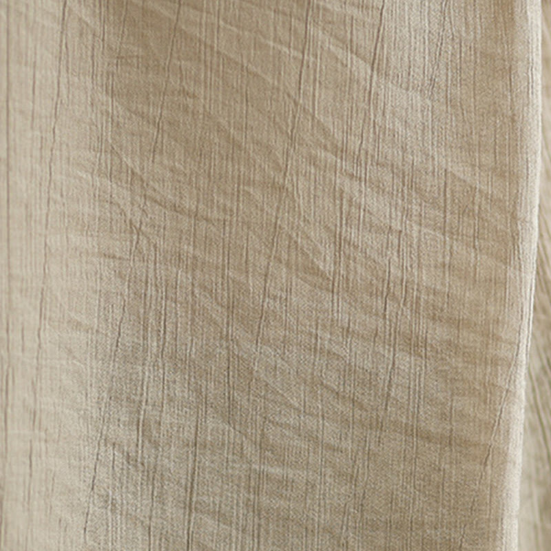 Buddha Stones Lässige, schlichte Weste mit Stehkragen aus Baumwolle und Leinen für Damen - image 17