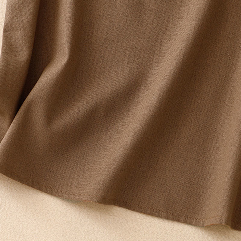 Buddha Stones Sommer-Weste mit quadratischem Kragen aus Baumwolle und Leinen für Damen, ärmellos - image 1