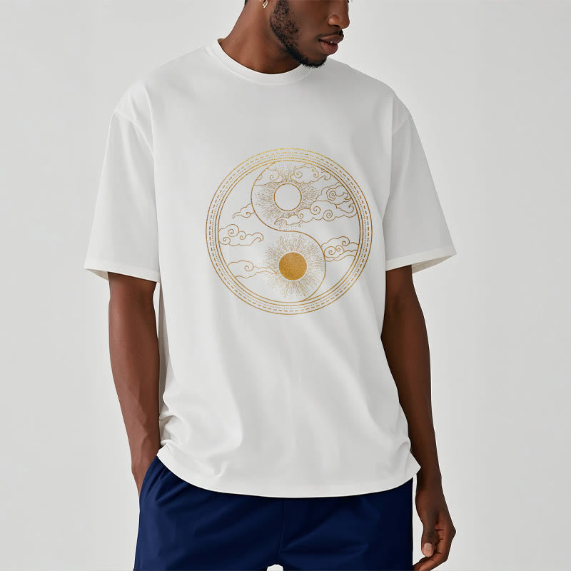 Buddha Stones ​​Yin Yang Sonne Glückverheißende Wolken T T-shirt - image 9
