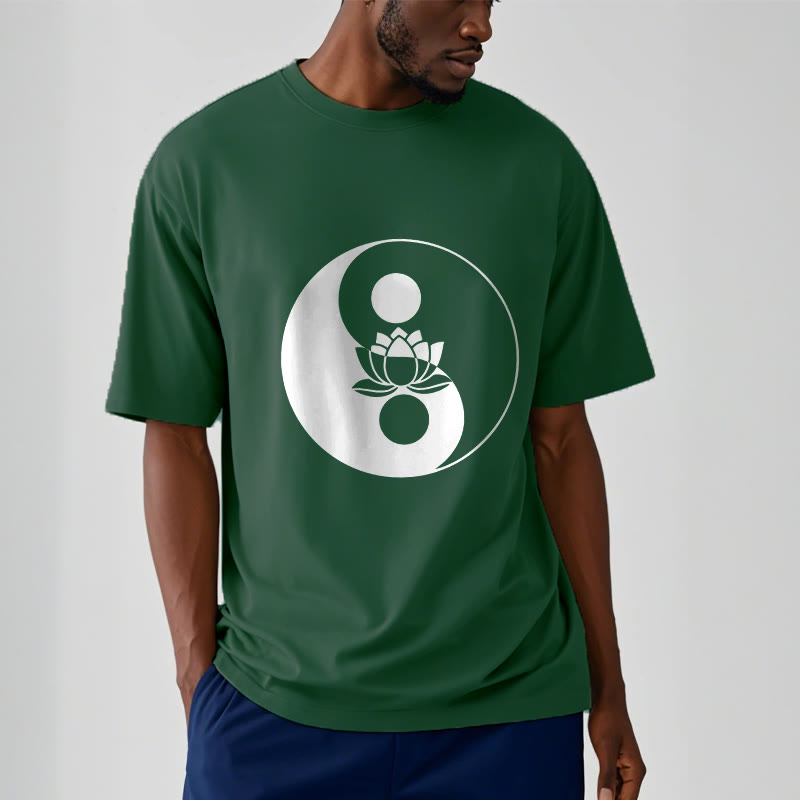 Buddha Stones ​​Yin Yang Lotus Blume T T-shirt - image 12