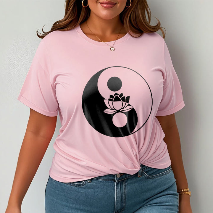 Buddha Stones ​​Yin Yang Lotus Blume T T-shirt - image 13